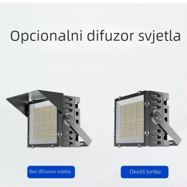 Visokoučinkoviti LED kvadratni floodlight za vanjsko sportsko osvjetljenje, visok stup, stadion i igrališta, 200W