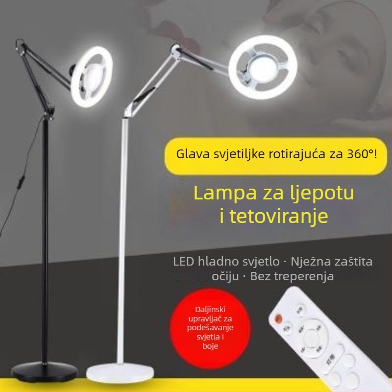 Prilagođena svjetiljka za zaštitu očiju, ultra jaka i sklopiva lampica za tetoviranje, šminkanje trepavica – podna svjetiljka za kozmetičke radove, osvjetljenje za nakit i dragulje