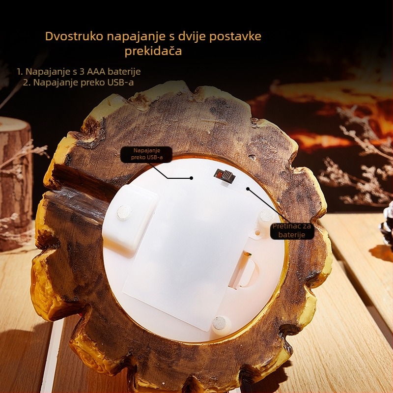 Akril LED noćna svjetiljka s zvjezdanim nebom, ambijentalno osvjetljenje