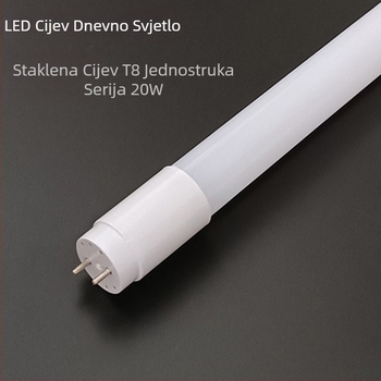LED T8 staklena tubica, 30W, svijetla bijela / topla bijela / neutralna bijela, duljine 0,6–1,2 m