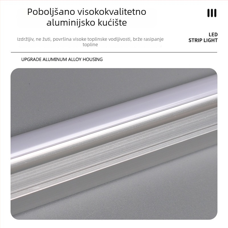 LED integrirana svjetiljka s držačem i prekidačem za uredsko osvjetljenje, LED cijev T5/T8, štednja energije, zaštita očiju