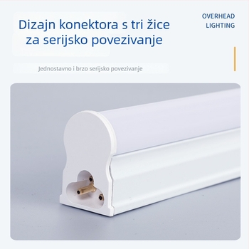 T5 LED integrirani aluminijsko-plastični cijev s nosačem za dnevnu rasvjetu