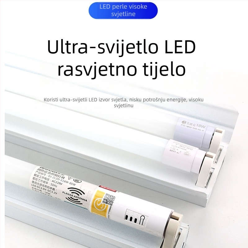 LED integrirana dnevna nužna cijev za garažu, staklena, retro fluorescencijska cijev za zamjenu