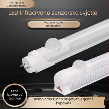 LED infracrvena pametna senzorna cijev za rasvjetu garaže i hodnika, integrirana ili podijeljena, prilagodljiva duljina