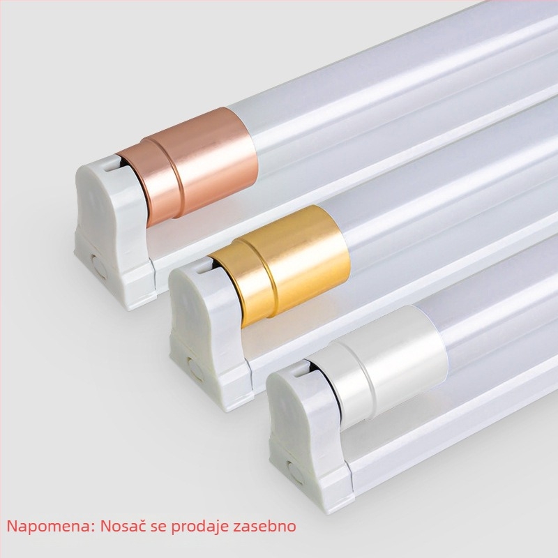 T8 LED fluorescentska cijev, 9W, 0,6 m, 48x2835 SMD, 120° snop, CRI 70, G13 priključak, stakleno tijelo
