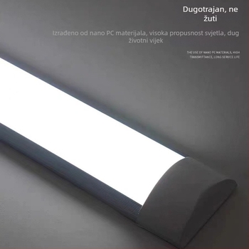 LED duga trakasta svjetiljka, ultra jaka svjetlost, energetski učinkovita dnevna rasvjeta, integrirano uredsko rasvjetno svjetlo za dom, pročišćavajuća svjetiljka s trostranom zaštitom