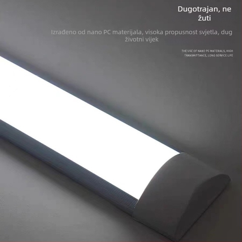 LED duga trakasta svjetiljka, ultra jaka svjetlost, energetski učinkovita dnevna rasvjeta, integrirano uredsko rasvjetno svjetlo za dom, pročišćavajuća svjetiljka s trostranom zaštitom