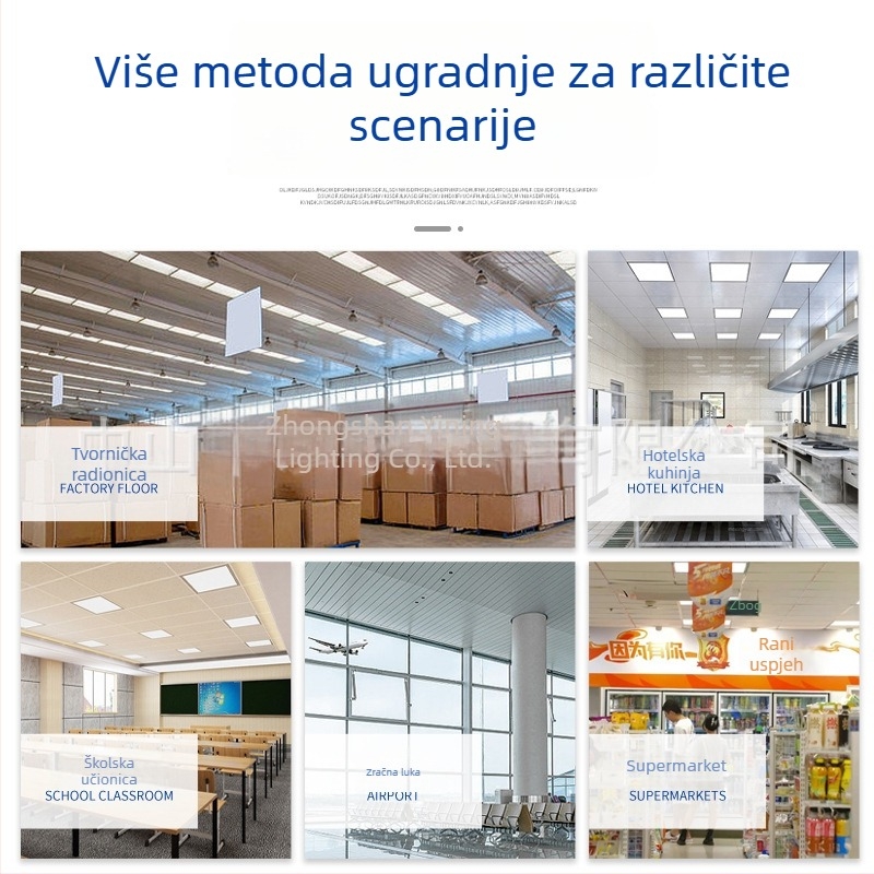 T8 LED kapljasta svjetiljka, jednoručna cijev, prašno otporno osvjetljenje za čiste prostore, duljina 0,9 m / 1,2 m