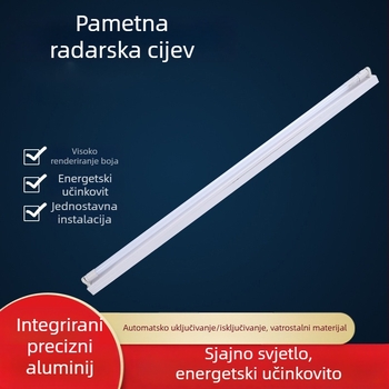 T8 LED svjetlo za garažu s radarom mikrovlnnog senzora, duljina 1,2 m, 96 LED, IP43, snop 270°, ultra svijetlo