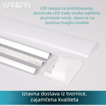 Integrirana LED lampica za pročišćavanje s zaštitom od prašine, vode i udaraca za komercijalno osvjetljenje