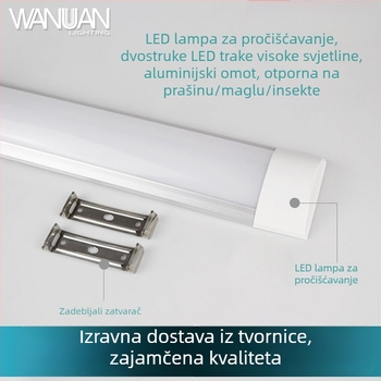 Integrirana LED lampica za pročišćavanje s zaštitom od prašine, vode i udaraca za komercijalno osvjetljenje