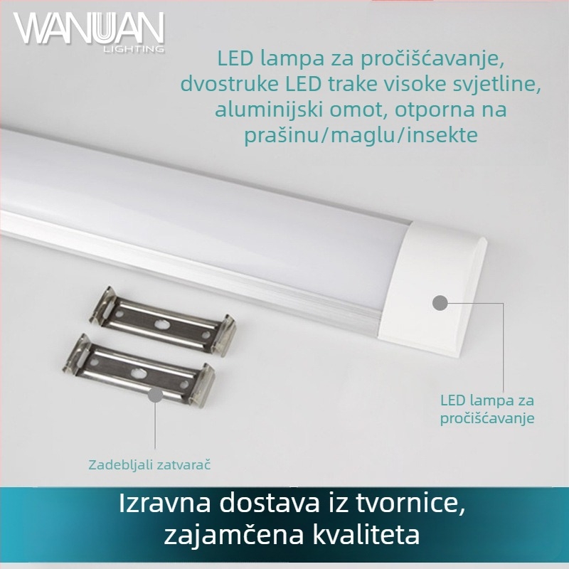 Integrirana LED lampica za pročišćavanje s zaštitom od prašine, vode i udaraca za komercijalno osvjetljenje