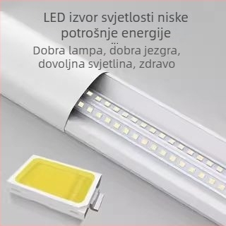 LED integrirana traka rasvjeta, štedljiva energija, ultra‑jasno dnevno svjetlo, komplet, za ured i dom, cijevica za pročišćavanje s trostranom zaštitom