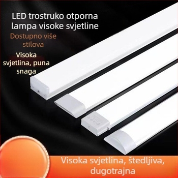 LED integrirana traka rasvjeta, štedljiva energija, ultra‑jasno dnevno svjetlo, komplet, za ured i dom, cijevica za pročišćavanje s trostranom zaštitom