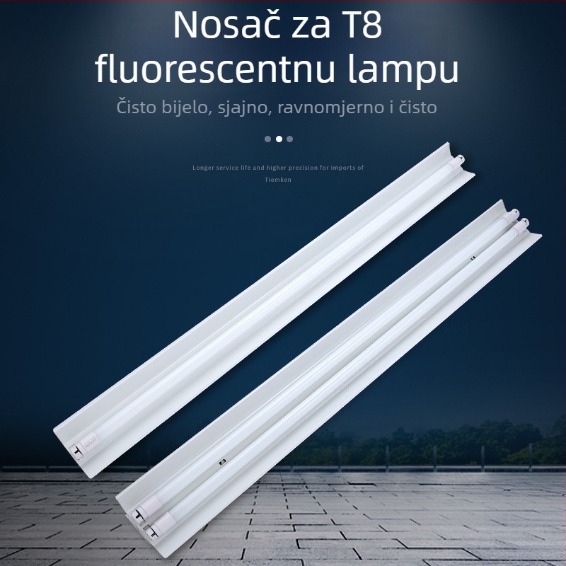 LED hitna fluorescencijska lampa T8 – dvostruka cijev s poklopcem, stojeća lampa za ploču