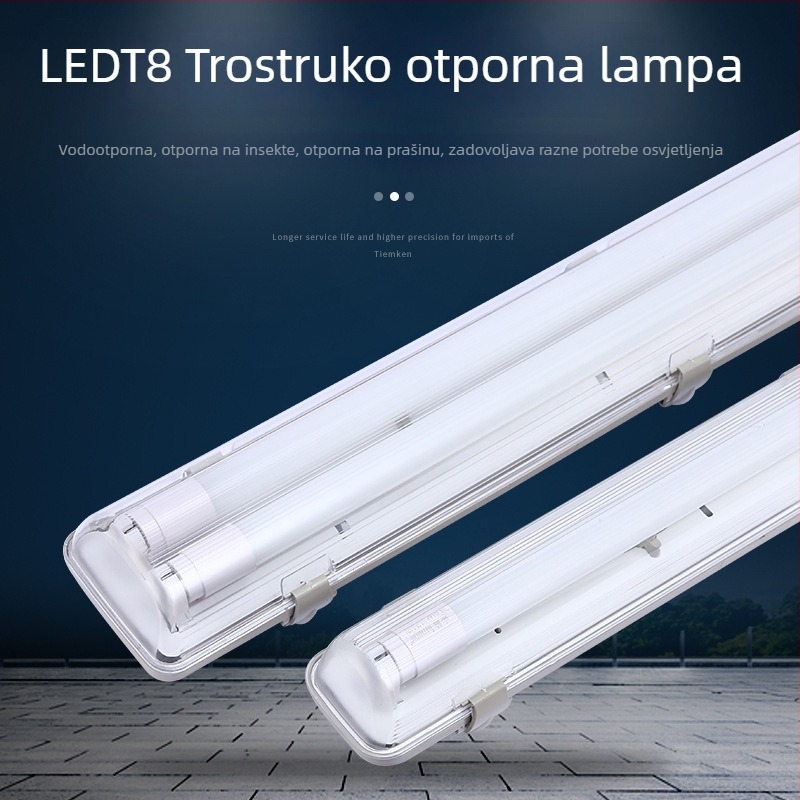 LED T8 dvostruka trostruka zaštita nužna fluorescencijska lampa s nosačem