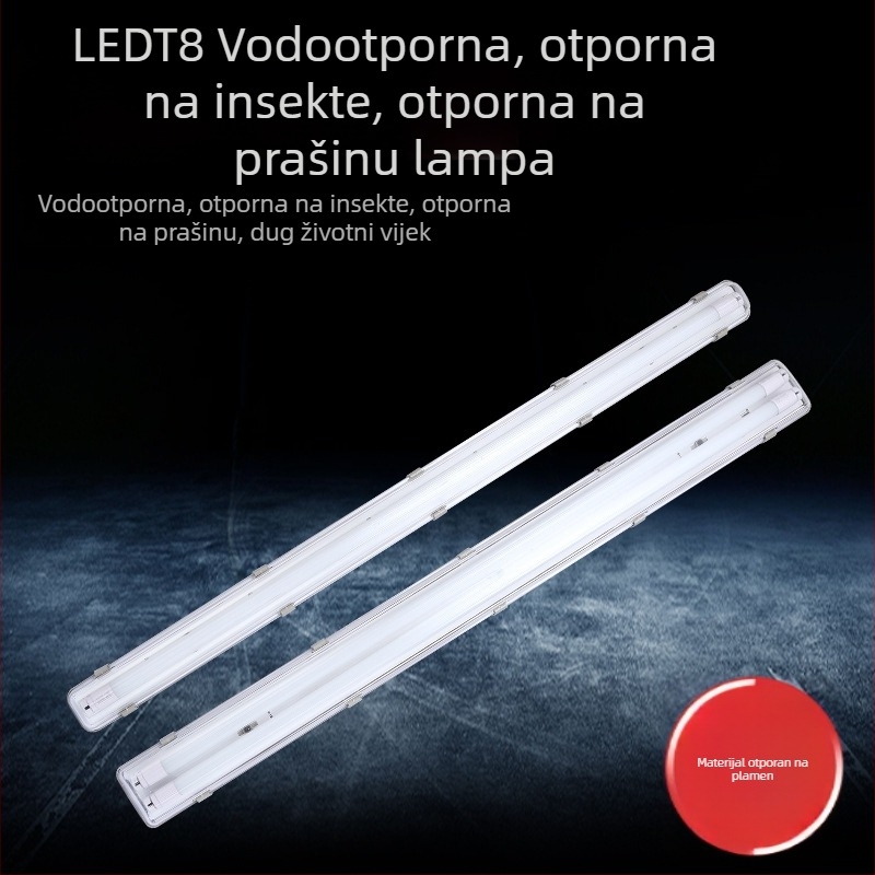 LED T8 dvostruka trostruka zaštita nužna fluorescencijska lampa s nosačem