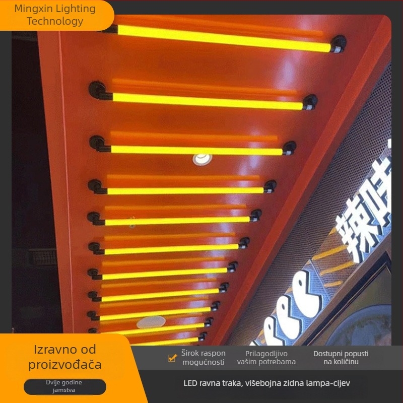 Modularne LED cijevi za barove i restorane, RGB dekorativne svjetle trake, 1,2 m, 10 W ambijentalno osvjetljenje