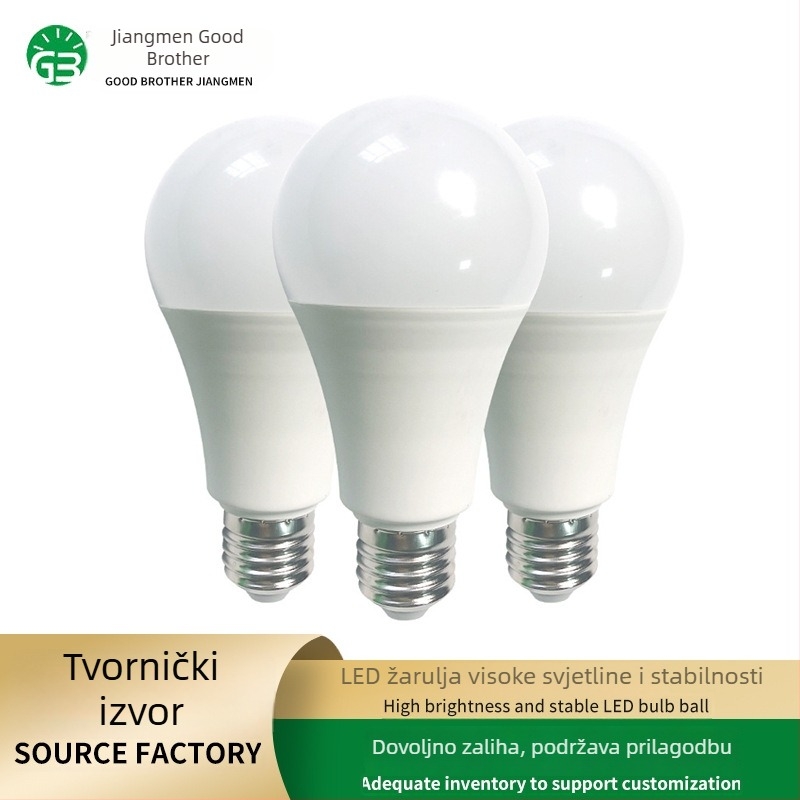 LED žarulja E27 s plastičnim premazom na aluminijskoj bazi, 13W, visoka svjetlost, ušteda energije, za kućnu upotrebu
