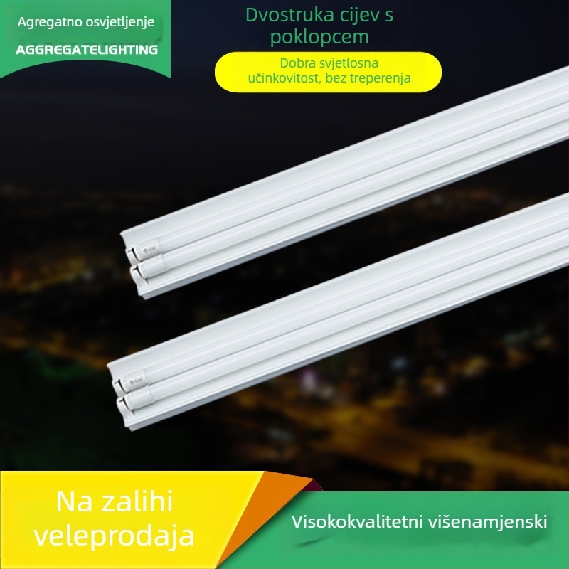 T8 LED cijev s kućištem i hitnim nosačem za garažu