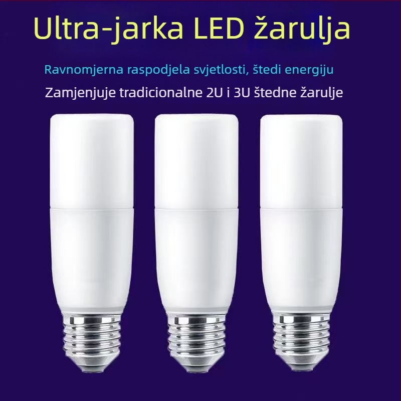 LED žarulja s E27 utičnicom, visoka svjetlina, energetska ušteda, kućna upotreba, dnevni boravak i spavaća soba, rasvjeta za stolnu lampu