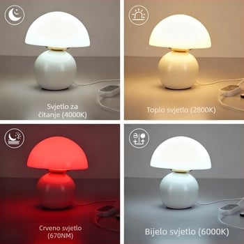 LED stolna lampa s zaštitom očiju za spavaću sobu i noćni stol, pogodna za učenike