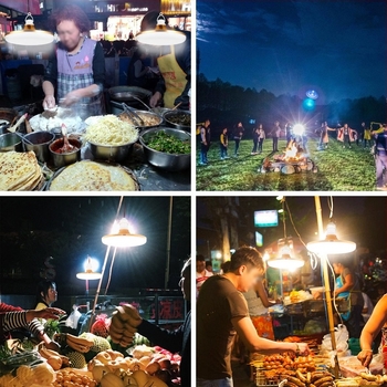 12V LED UFO žarulja – svjetlo s niskim naponom DC, kompatibilno s 48–60V, baterijsko svjetlo za noćno tržište