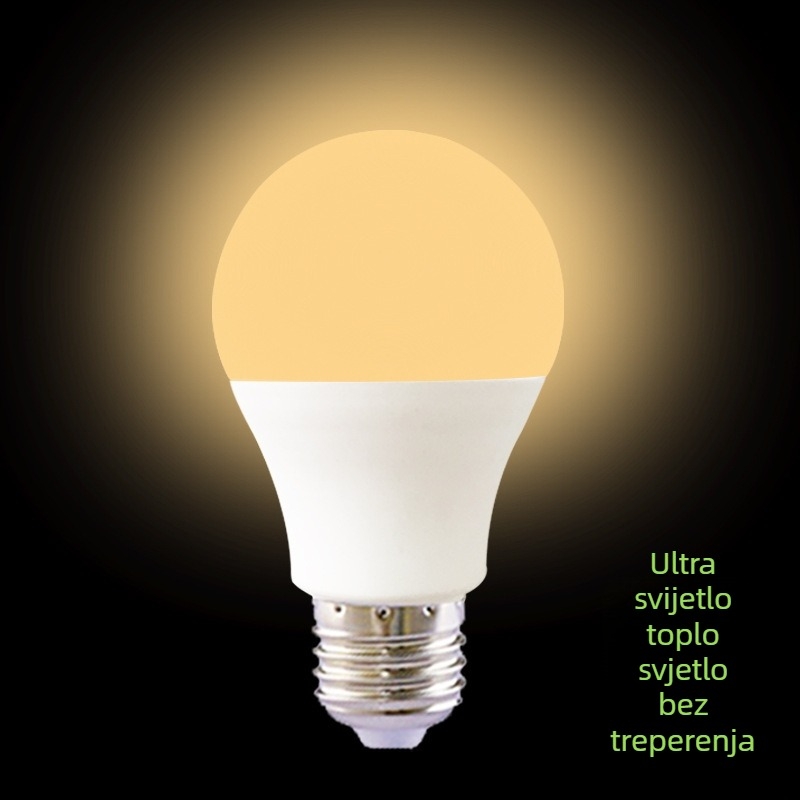 LED žarulja tople svjetlosti, 3000K-4000K, 2700K neutralno žuto svjetlo, 1000 lm