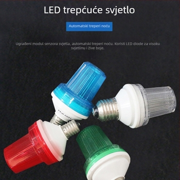 LED stroboskop svjetiljka UM-LED FLASH LAMP3, E27, plastično kućište, kućno i vanjsko indikacijsko svjetlo