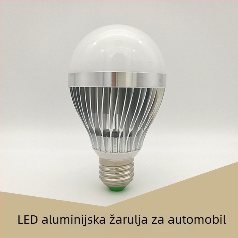 Aluminijska LED žarulja za niskonaponsko napajanje, AC36V / DC12V-24V, sigurnosno osvjetljenje rudnika i radionica, unutarnje industrijsko osvjetljenje, E27 navoj