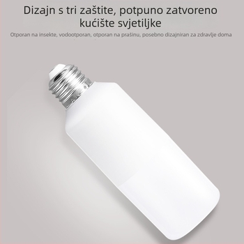 LED cilindrična žarulja s bazom E27, aluminijsko-plastično kućište, visoka svjetlina, štedljivo kućno osvjetljenje