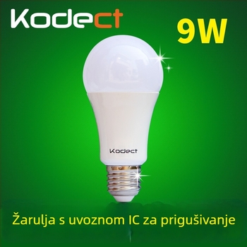 kodect LED žarulja s neprekidnim dimovanjem kroz tiristor, stolna/noćna lampa, E26 navoj, 110V, FCC