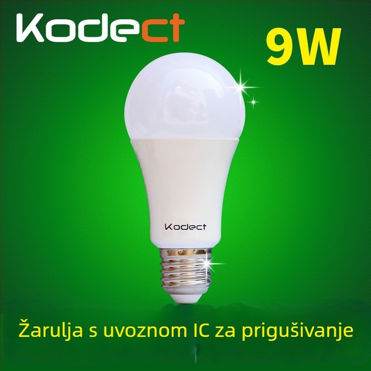 kodect LED žarulja s neprekidnim dimovanjem kroz tiristor, stolna/noćna lampa, E26 navoj, 110V, FCC