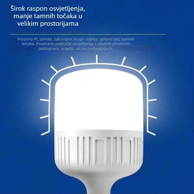 LED žarulja E27, visoka svjetlina, bijela svjetlost, energetski učinkovita, za kućnu uporabu