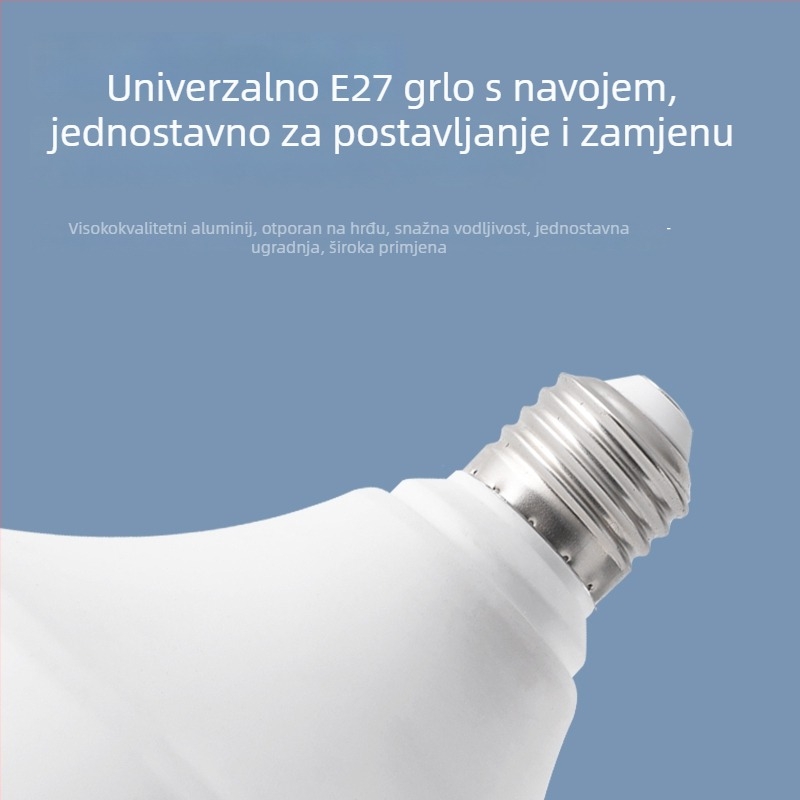 Yaming LED žarulja za kućnu upotrebu, E27 navoj, cilindrična, štednja energije, ultra jaka, zaštita očiju, bez treperenja, visoka snaga, IP44, CRI 80–90, 5000 lm, trajanje 50.000 h, bez regulacije jačine svjetla