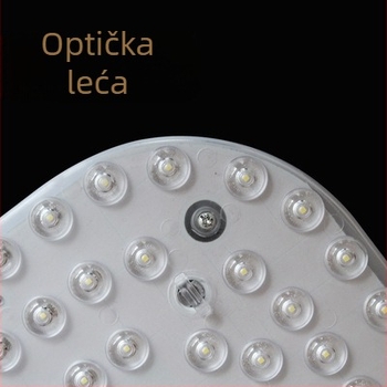 LED kvadratni integrirani modul za plafonsko rasvjetu kuhinje i kupaonice, 12W, 220V, E14 navoj, dimmabilno