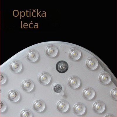LED kvadratni integrirani modul za plafonsko rasvjetu kuhinje i kupaonice, 12W, 220V, E14 navoj, dimmabilno