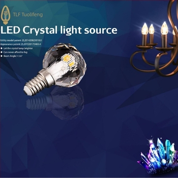 LED kristalna žarulja, 3W, E12 navoj, unutarnje i vanjsko osvjetljenje lustera