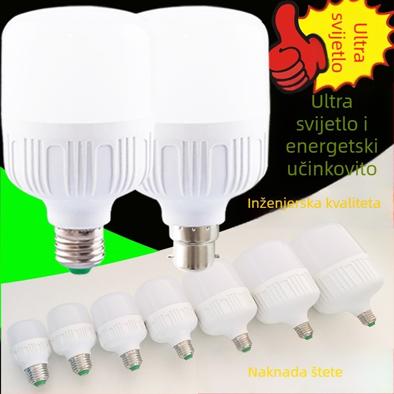 LED žarulja s E27 navojem, bijela svjetlost za unutarnju rasvjetu, 30W/40W/50W