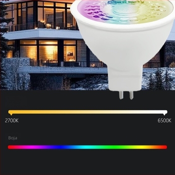 RGB MR16 LED reflektor s promjenom boje i mogućnošću prigušivanja, za unutarnju upotrebu, 220V