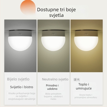 E27 punjiva LED žarulja s daljinskim upravljačem, magnetsko pričvršćivanje, troboja regulacija boja za vanjsku nužnu rasvjetu