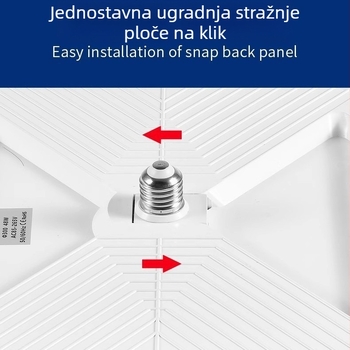 LED kristalna kuglasta svjetiljka s E27 navojem, za balkon, spavaću sobu, dnevnu sobu i studij, s tri boje osvjetljenja