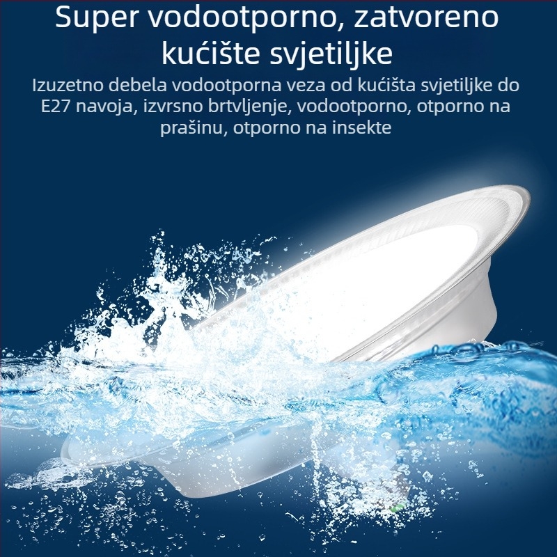 LED svjetlo s E27 navojem, trostruka zaštita za industrijsko rasvjetu – tvornice, skladišta i stadioni