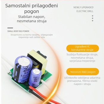 LED žarulja 110V, baza E27/E14, oblik A19A, 80 lm, 30° snop, konstantan strujni tok