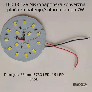 LED 12V DC žarulja niskog napona s Retrofit 5730 LED pločom, solarna energija, 9W–21W (Metabo)