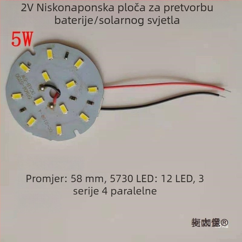 LED 12V DC žarulja niskog napona s Retrofit 5730 LED pločom, solarna energija, 9W–21W (Metabo)