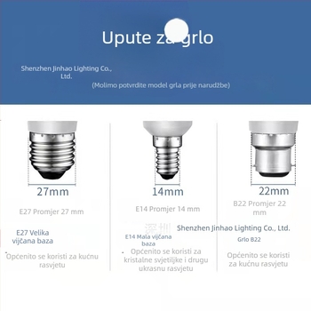 LED žarulja B22 bajonet, A60, 10–15W, 220V, kućno osvjetljenje
