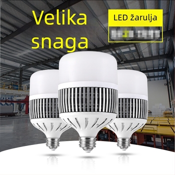 ZOMLNK LED žarulja s industrijskim stilom, visoka snaga, E27 navoj, aluminijsko kućište s rebrima, 15000 lm, 220 V, CRI 80–90, snop 220°, nema dimmer, model ZL-DJ-1160