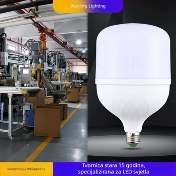 LED žarulja za uštedu energije, B22 priključak, 180° snop, IP65, 80 lm, CRI 70-80, trajanje 5000 h, kućište od aluminija i plastike, 220V