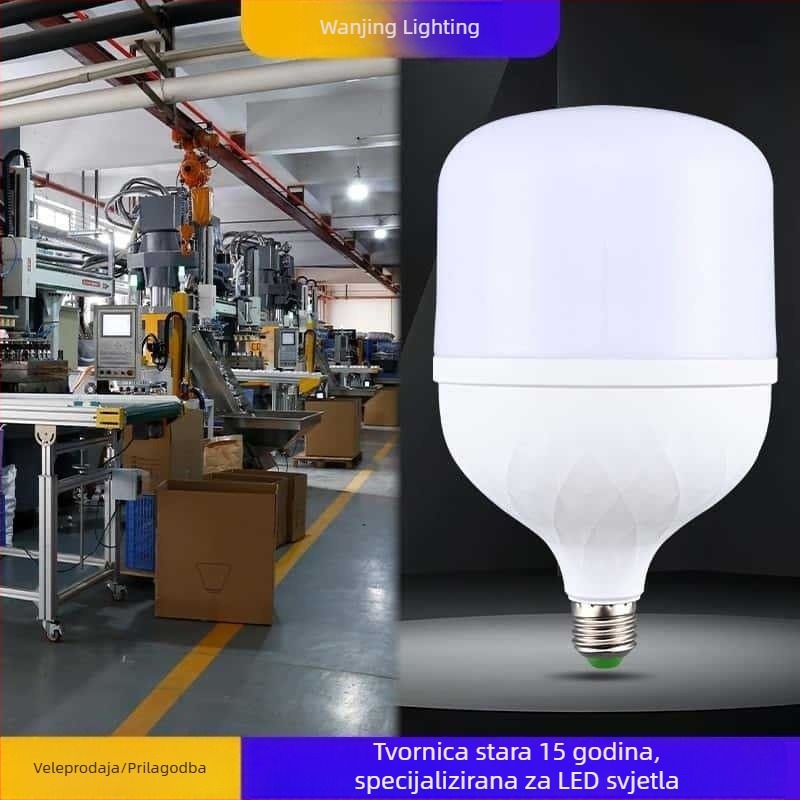 LED žarulja za uštedu energije, B22 priključak, 180° snop, IP65, 80 lm, CRI 70-80, trajanje 5000 h, kućište od aluminija i plastike, 220V